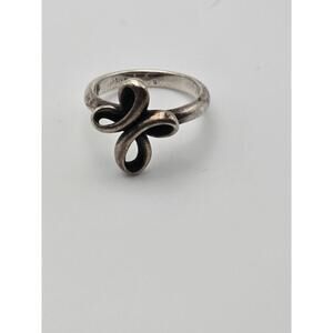 James Avery 925 Sterling Silver Ribbon Cross Ring Size 6.5